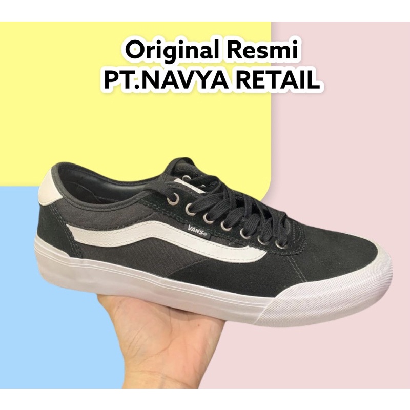 VANS - Chima 2 Pro Black White Original resmi PT. Navya Retail