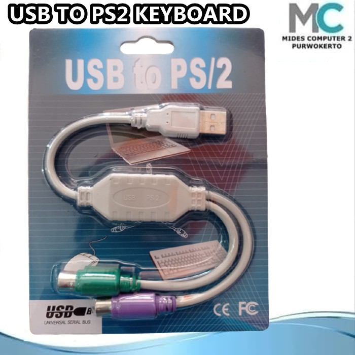 Converter Usb To Ps2 Sambungan Keyboard Dan Mouse