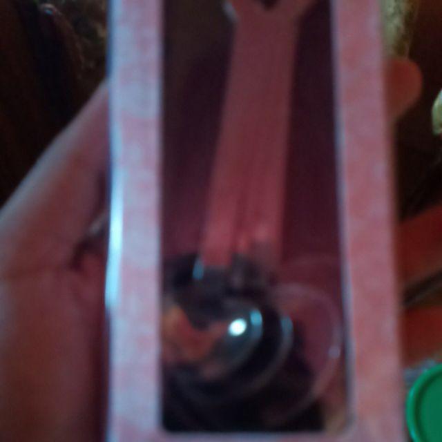 Sendok Takar Stainless Pink Love Measurement Spoon Souvenir Import Wedding Perlengkapan Dapur