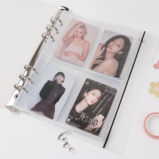 Cover Buku Binder A5 Bahan Pp Matte Dengan 6 Lubang Untuk Album Foto