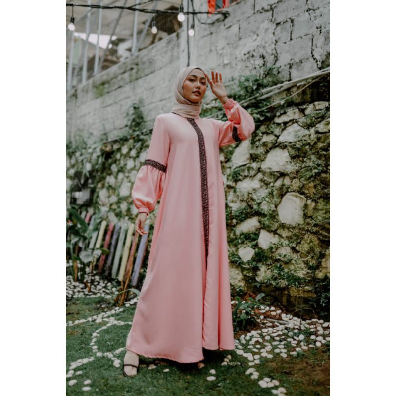 Myshawl Taalea Premium Maroon Hitam Gamis Syar'i Jumbo Ld 140 130-Taalea Prem dusty