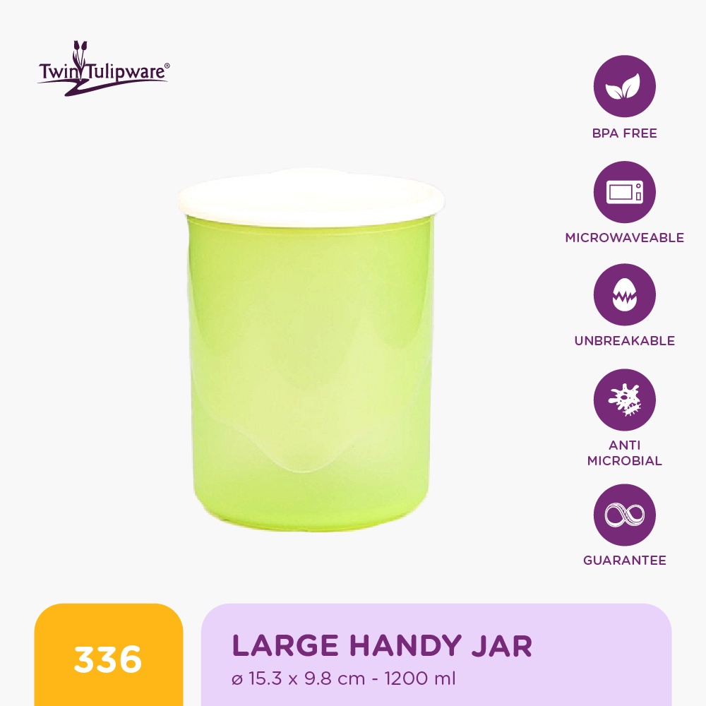 Twin Tulipware Large Handy Jar Toples