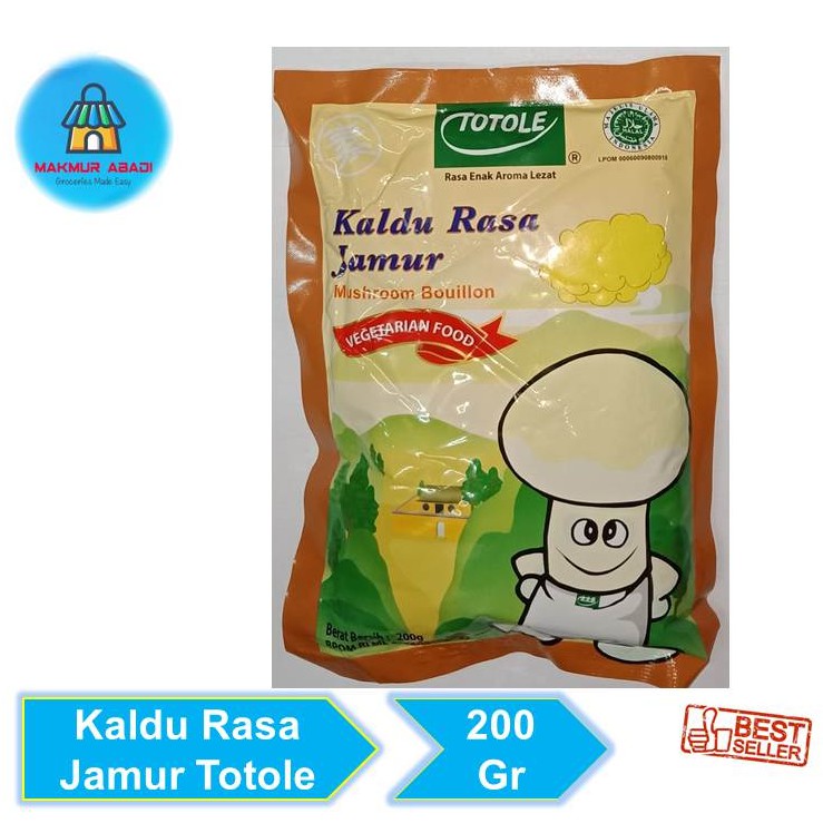 

Totole Kaldu Jamur Penyedap Rasa [200 g] | Makmur Abadi Official Store