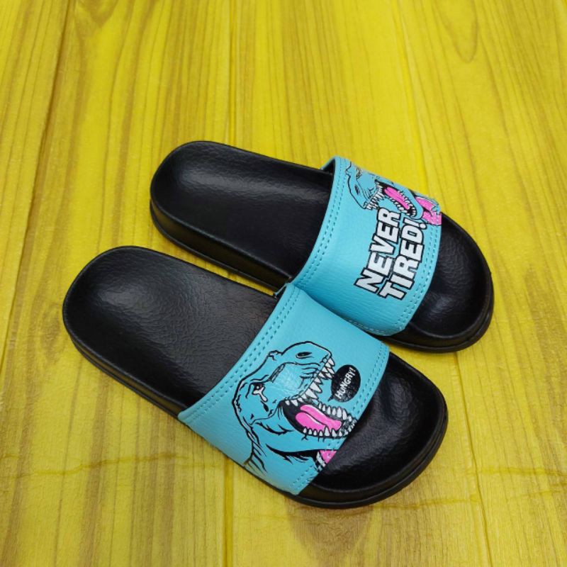 Sandal anak vans  black blue cewek cowok