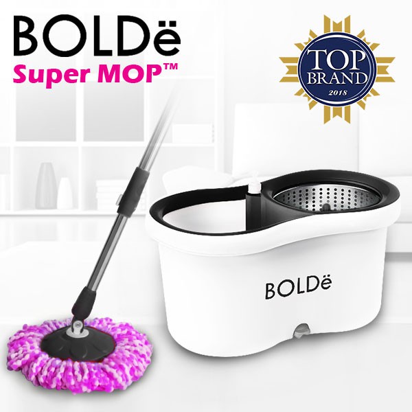 BOLDe Super Mop Athena M169X Alat Pel Lantai BONUS Refill Kain Pel Microfiber