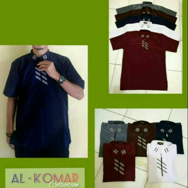 Al-Komar Collection || Grosir baju koko lengan pendek S,M,L,XL [Terlaris]