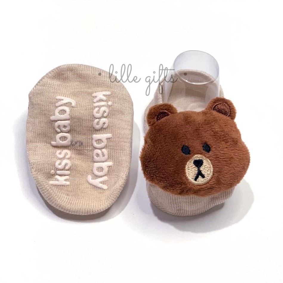 Lille Gifts - Kaos Kaki Bayi Newborn - Brownie