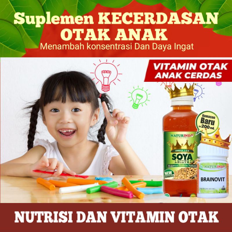 SUPLEMENT KECERDASAN OTAK ANAK HERBAL VITAMIN OTAK ANAK PRESTASI MENAMBAH KONSENTRASI DAN DAYA INGAT NUTRISI DAN VITAMIN OTAK ANAK