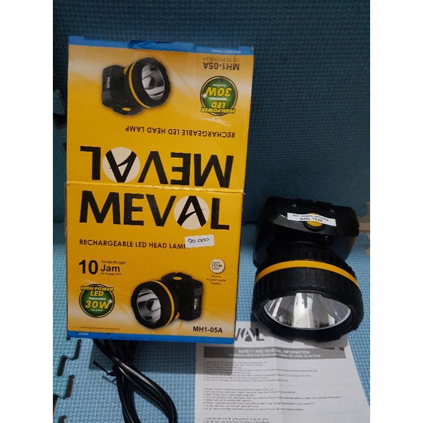 meval senter kepala power led 30w