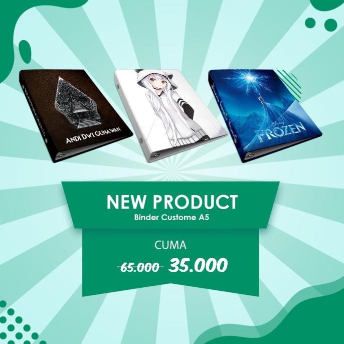 

BISA COD Binder Custom A5 B5 - Notes / Notebook/ Buku / Diary / Jurnal / Hadiah PROMO Kode 1354