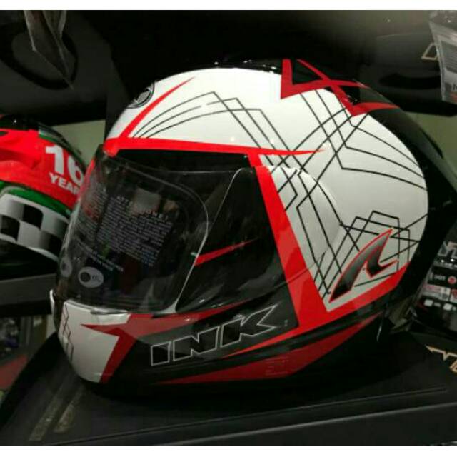 

INK Fullface CL Max Seri 3 - White Red