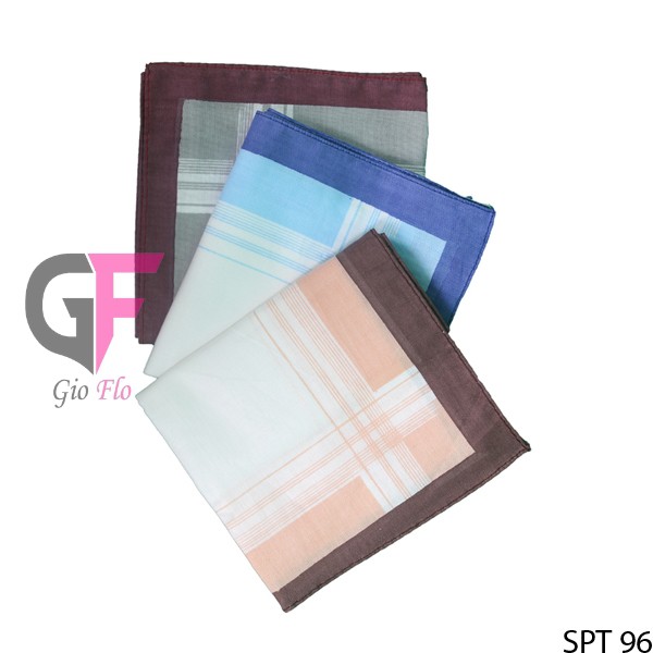 GIOFLO Sapu Tangan Pria Formal Isi 3 PCs Multicolor / SPT 96