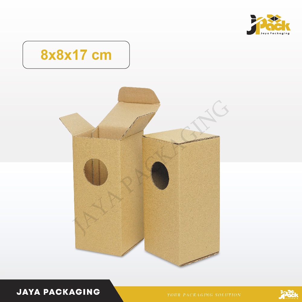 

Box 8x8x17 cm (woelanshop) box/sliplock/karton/kotak/packing/hampers/tumbler/Tinggi17