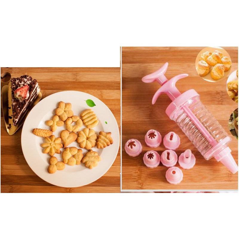 Alat hias kue Set Cetakan Kue Kering 10 motif cetakan dan 8 cone