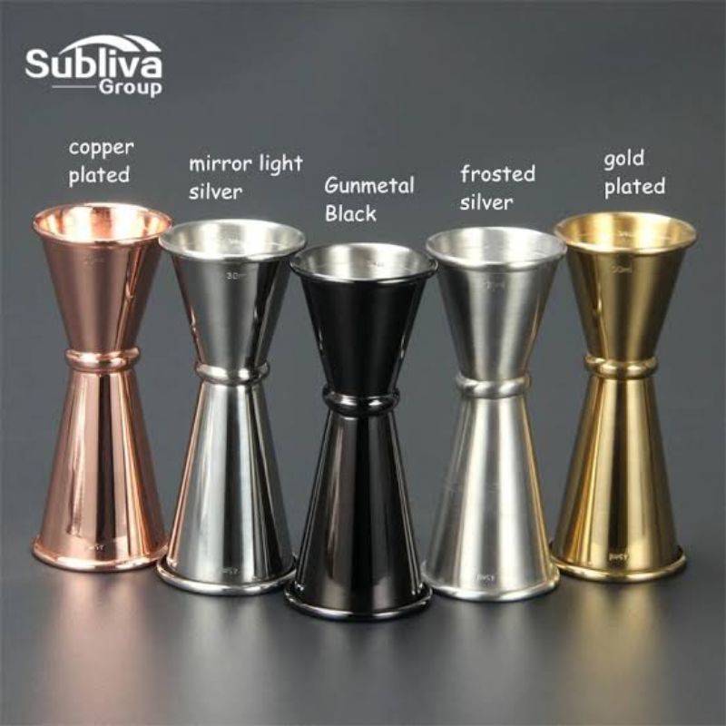 STAINLESS COCKTAIL JIGGER / MEASURING CUP / GELAS UKUR - 20/40 ml