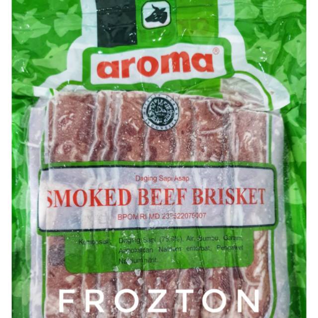 Smoked beef brisket Aroma (250 gr) ham bacon sapi