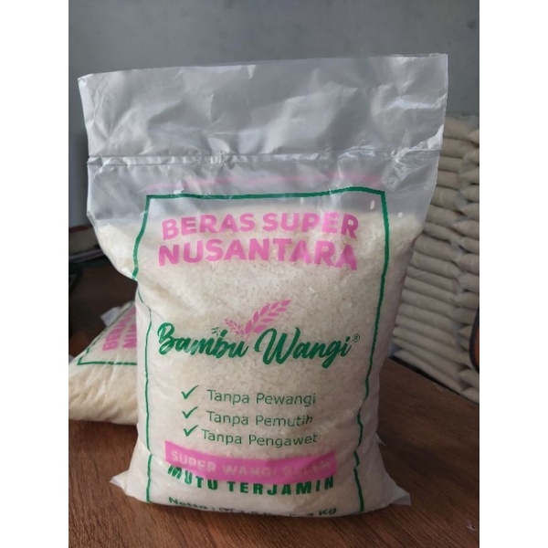 

Beras Pandan Wangi Super - Merk Bambu Wangi 2,5 KG