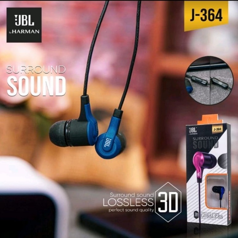 Handsfree JBL J-364 Earphone J364 Headset Strong Bass J-364