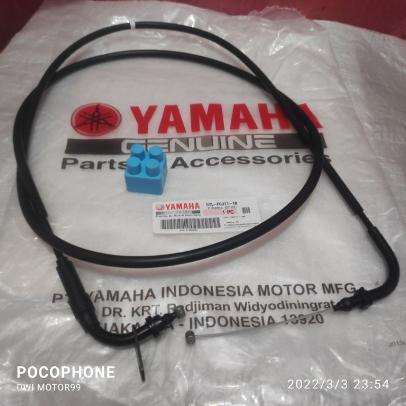 THROTTLE TALI KABEL GAS MIO SPORTY SMILE ORIGINAL ORI YAMAHA