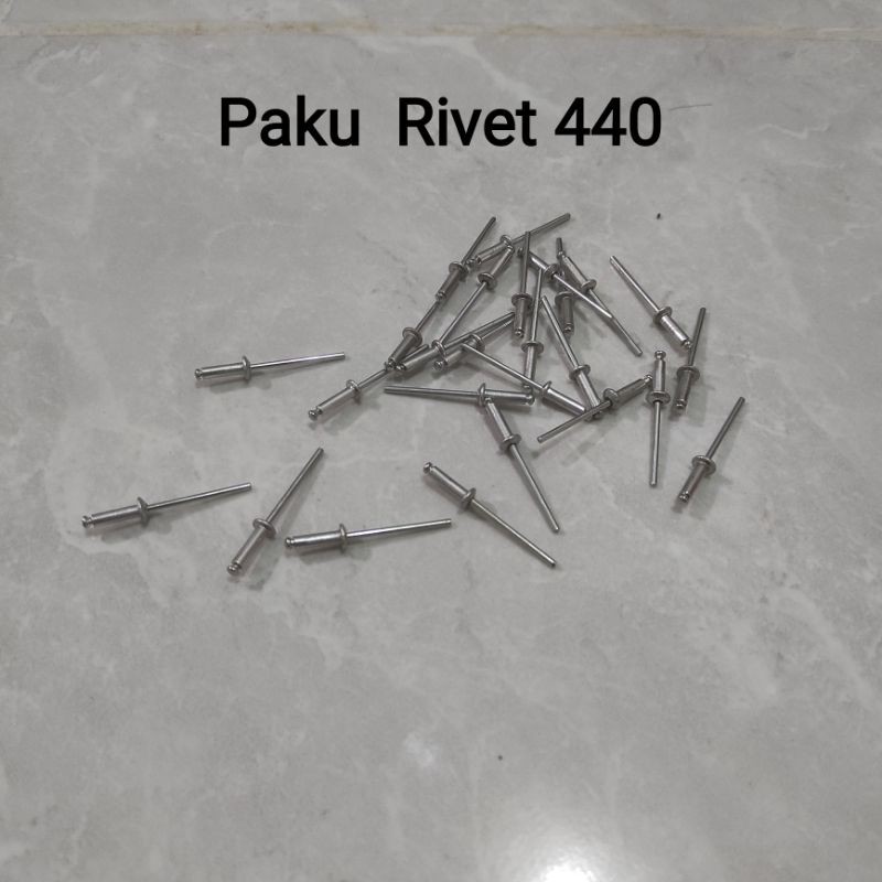 Paku Rivet Rivetti 440 Ukuran 3,2mmx11mm Isi 100 pcs