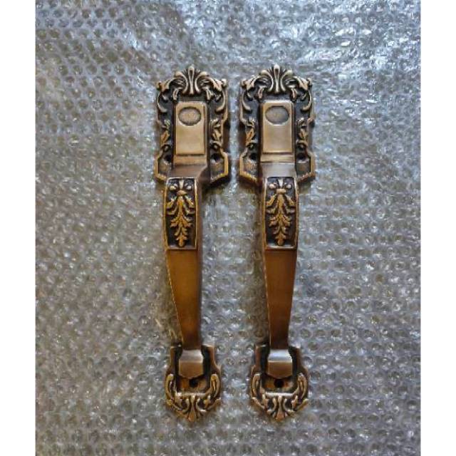 Brass pull handle / handle pintu garas kuningan antik Juwana