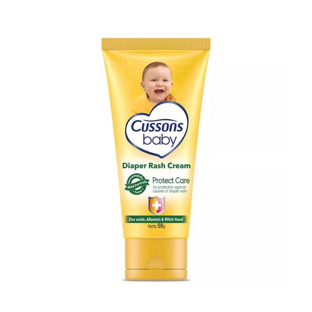 Cussons Baby Diaper Rash Cream Protect Care Diaper Cream Anti Ruam dan Iritasi 50gr