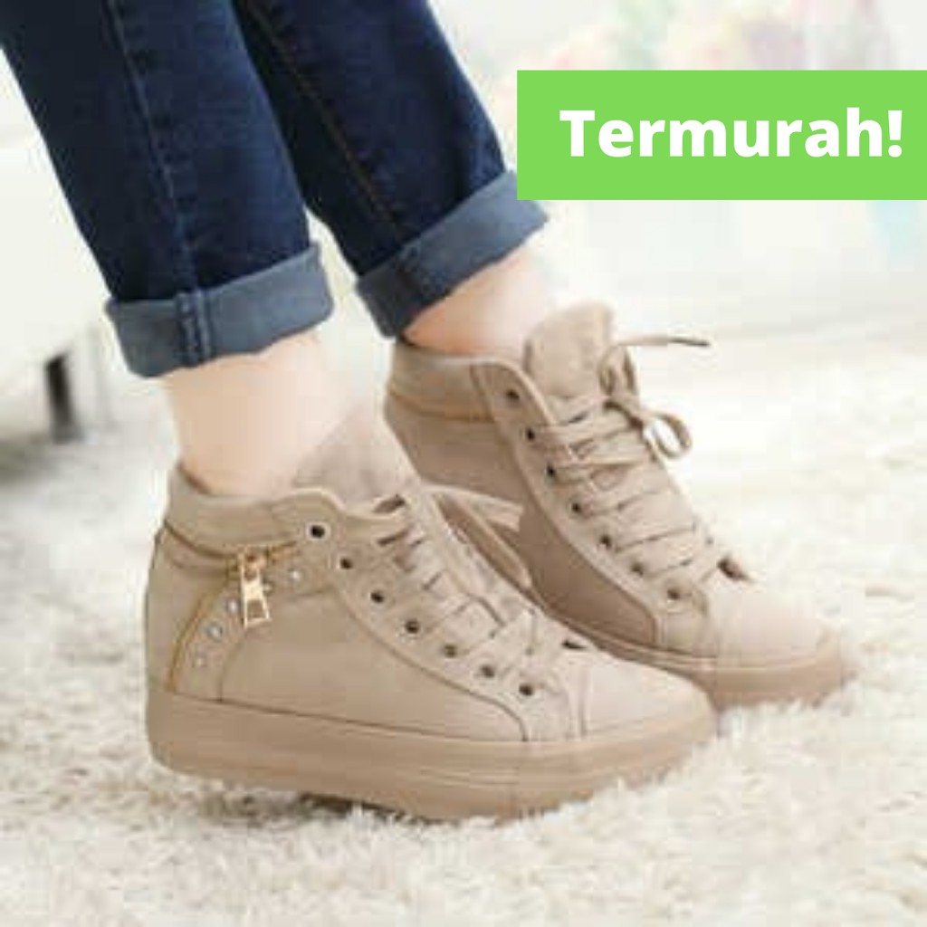Jual Sepatu Boots / Angkle Boots Wanita Original Import Murah Casual