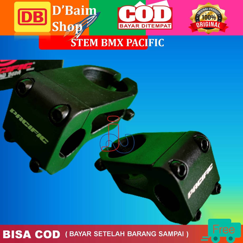 Stem Sepeda BMX Pacific Over Size Handle Stem BMX