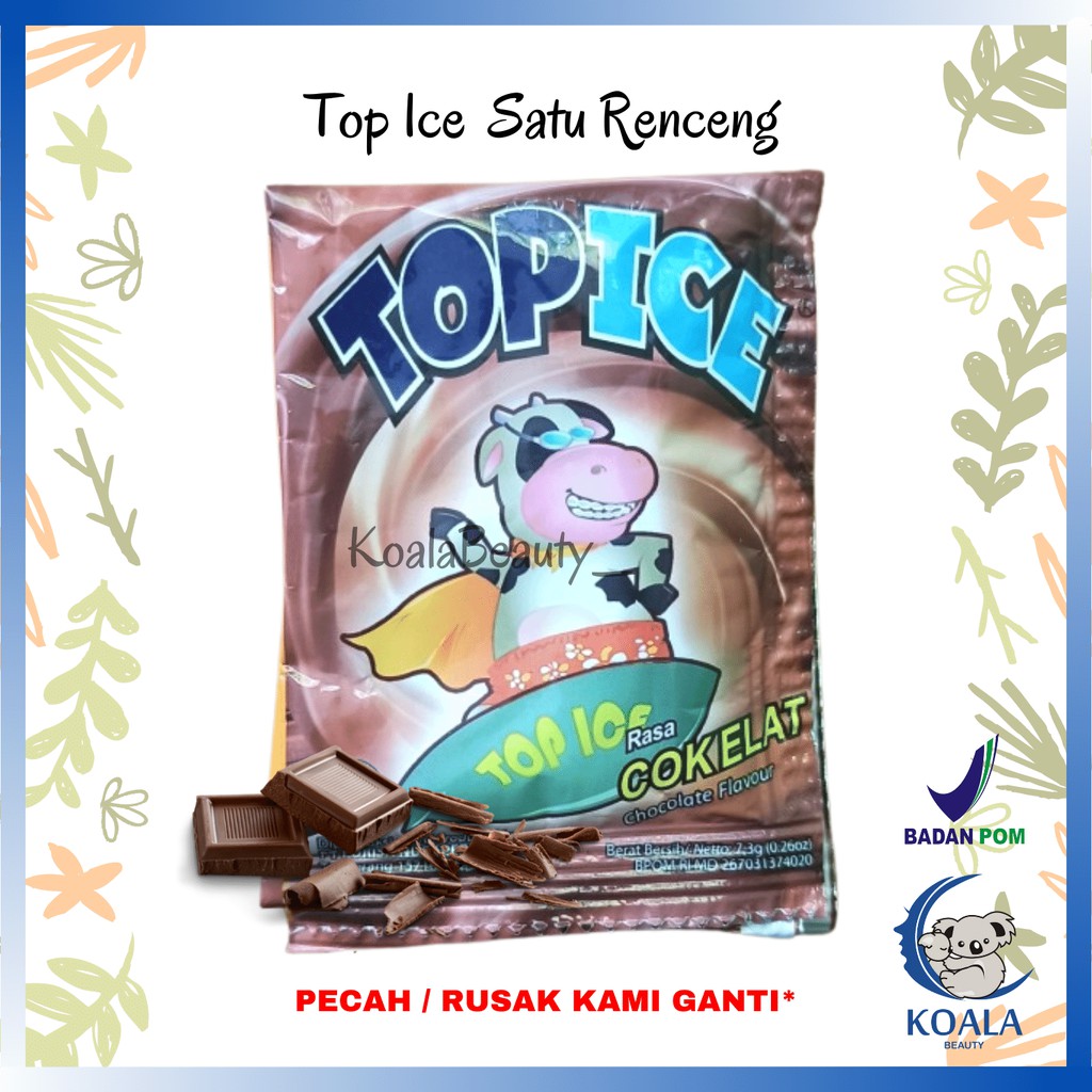 

❤ KOALA ❤ Top Ice Chocolate 1 Renceng - Minuman Serbuk Rasa Coklat - Minuman Instant - EXP Aman - Top Ice Coklat - BISA COD