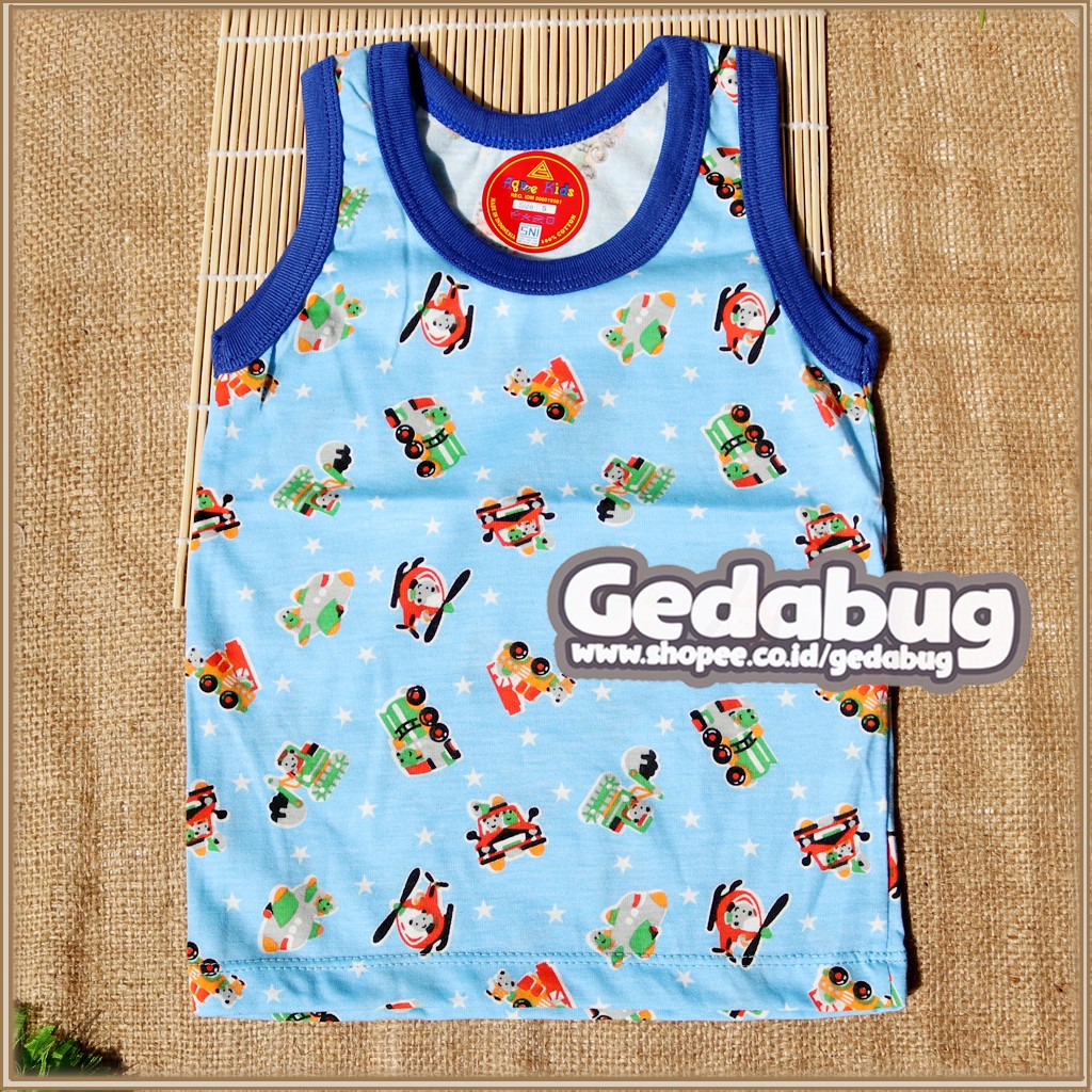 3 Pcs - Singlet Anak Agree Kids SM 017  Warna Motif / Kaos Dalam Anak Laki Laki - gedabug