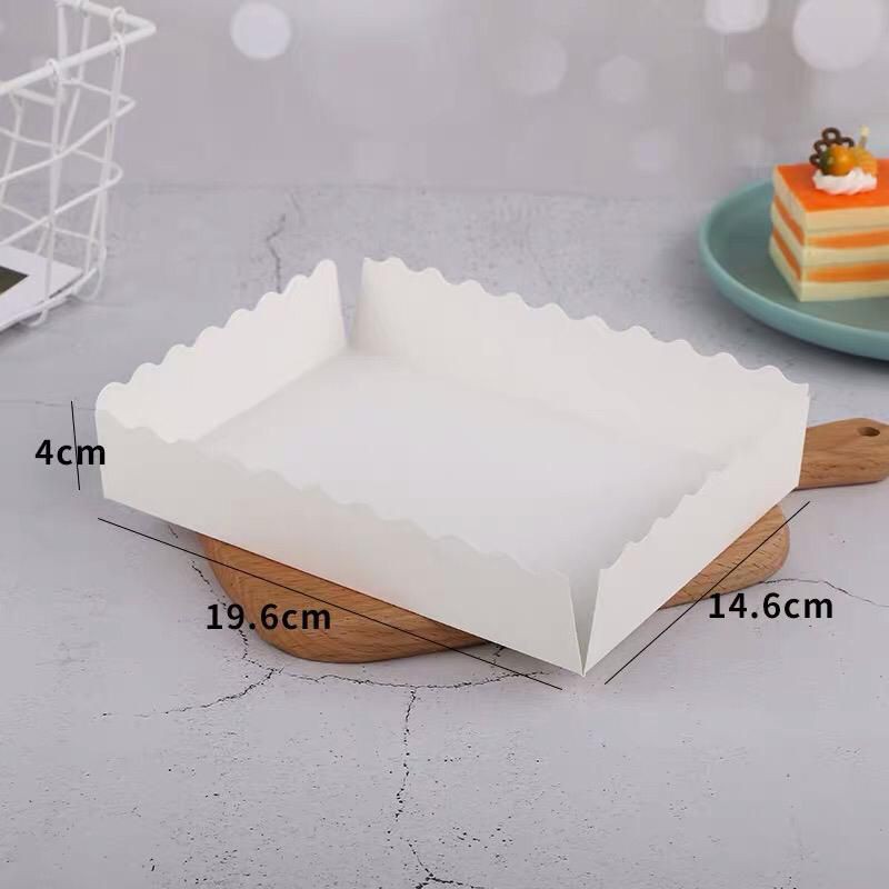 2pcs-Kotak box Imlek, kotak hantaran merah Kraft gable box toples kue kering