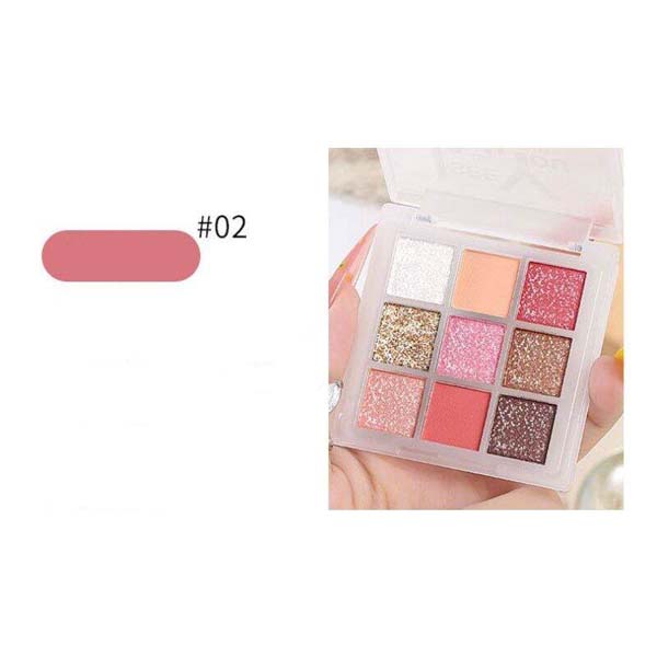 LAMEILA 9 COLORS GLITTERY PEARLY EYESHADOW PALETTE_Cerianti