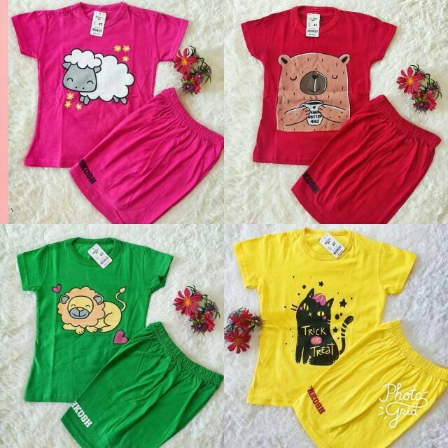 Setelan anak perempuan size 2-7 tahun ( bisa pilih warna )