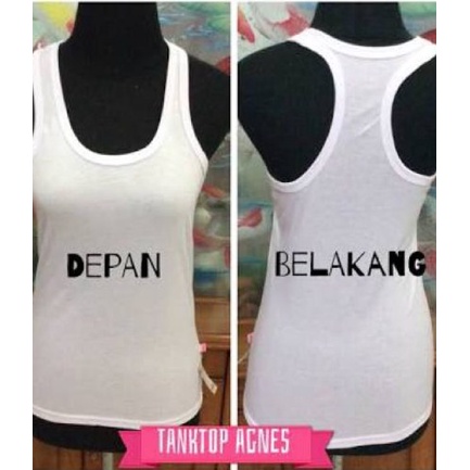 PROMO MURAH Tanktop Wanita Agnes Tali Silang / TANK TOP AGNES / SINGLET WANITA TALI BESAR / TANKTOP