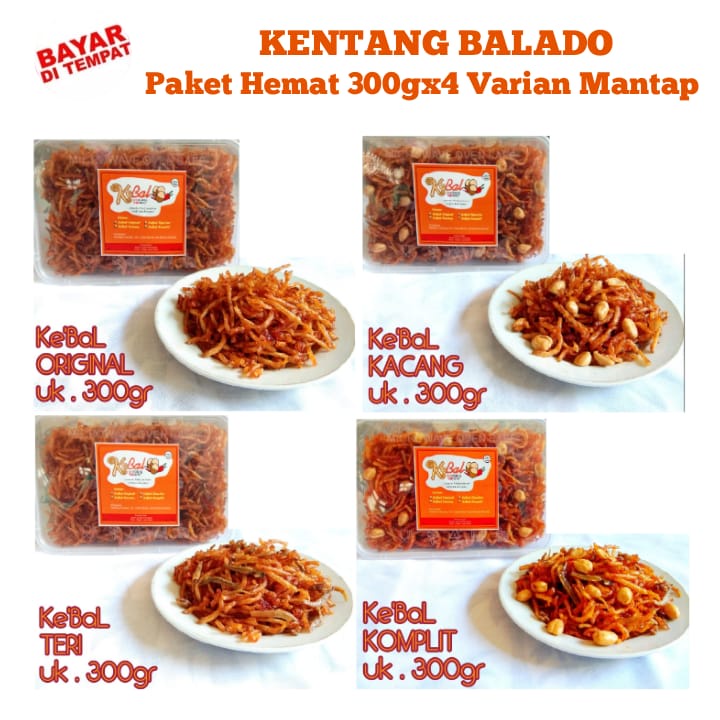 

KebalKentangBaladoKentangMustofa300g/KENTANGPAKETHEMAT/1PAKETISI4BOX1200G/KENTANGbaladoORI/KENTANGplusKacang/KENTANGplusIkanTeriKebalKentangBaladoRasaMantapNikmat