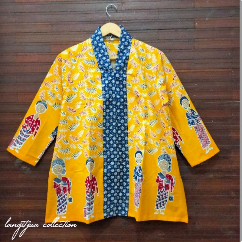 BLUS BATIK JUMBO | ATASAN BAJU BATIK WANITA BIG SIZE
