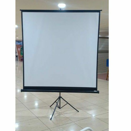 screen tripod projector | layar proyektor standing 84 inch