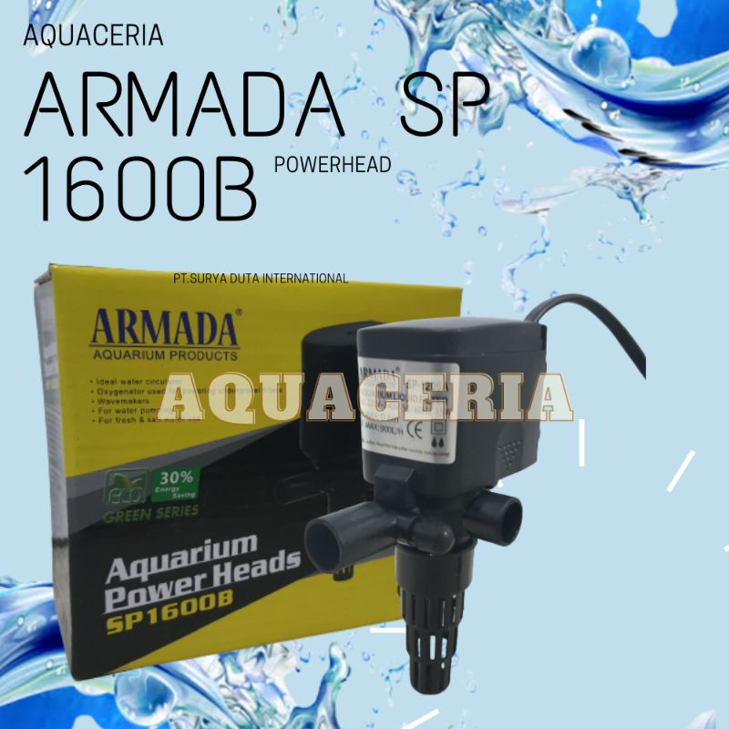 armada 1600 B power head 1600B pompa celup aquarium kolam