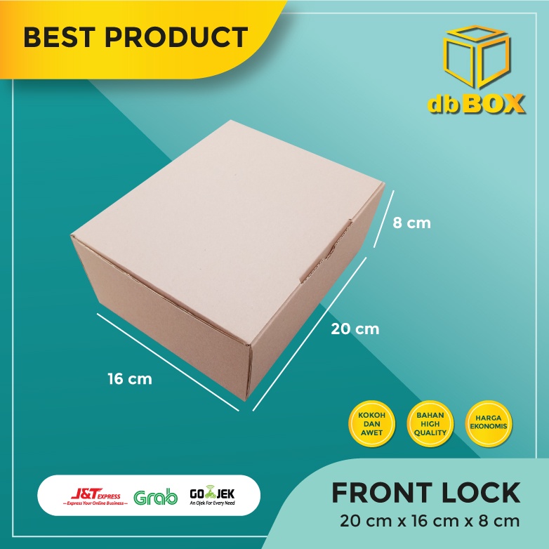 

(10pcs) Kardus Uk. 20x16x8 cm....Die Cut kotak Kue, snack -aksesoris-dll model box pizza