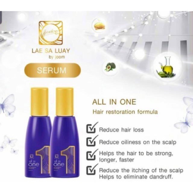 Lae Sa Luay All In One Hair Tonic Keratin Serum Rambut Hair Treatment