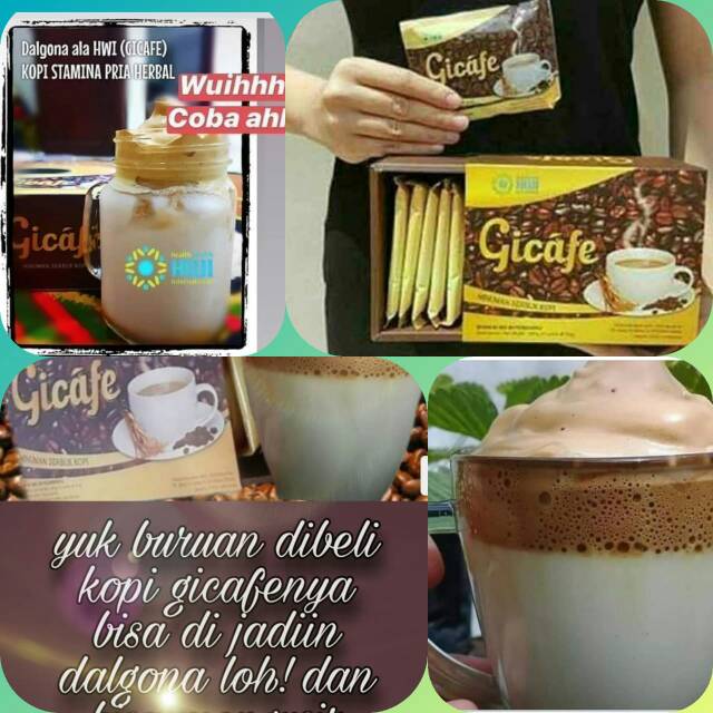 

GICAFE KOPI GINGSENG ( Kopi kesehatan stamina prima bisa untuk es Dalgona )