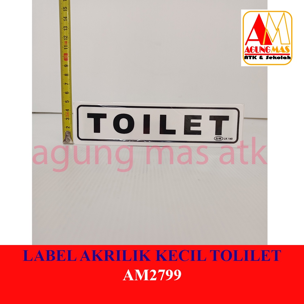 

LABEL AKRILIK KECIL TOILET