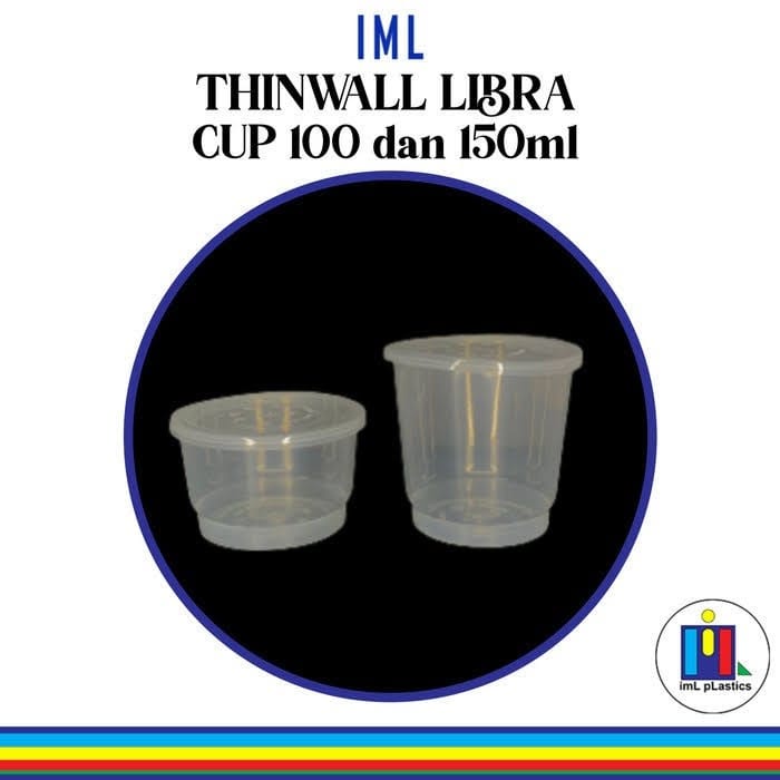 THINWALL LIBRA CUP PUDING MINI / SAMBAL / AGAR AGAR 150ml ( 1 set isi 25 pcs )