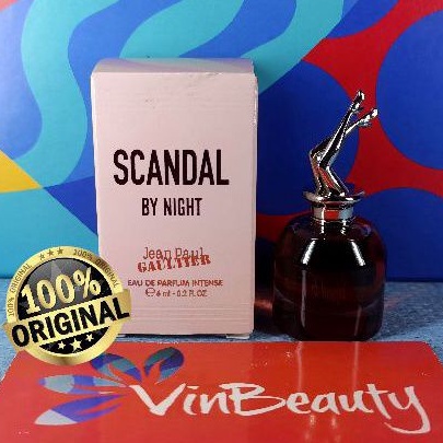 Miniatur Parfum OriginaL JPG ScandaL By Night EDP Intense 6 ml For Women Murah