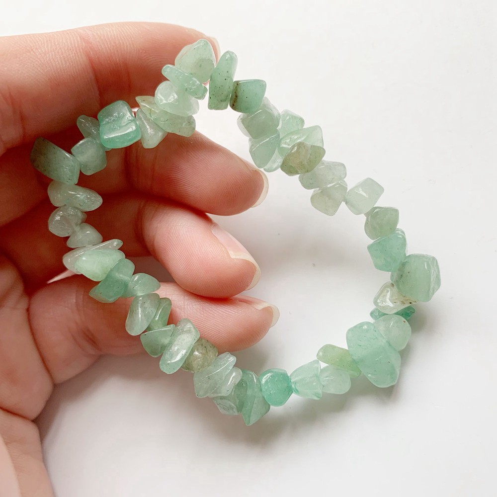 Gelang Elastis Penyembuhan Batu Giok Aventurine Chakra Reiki