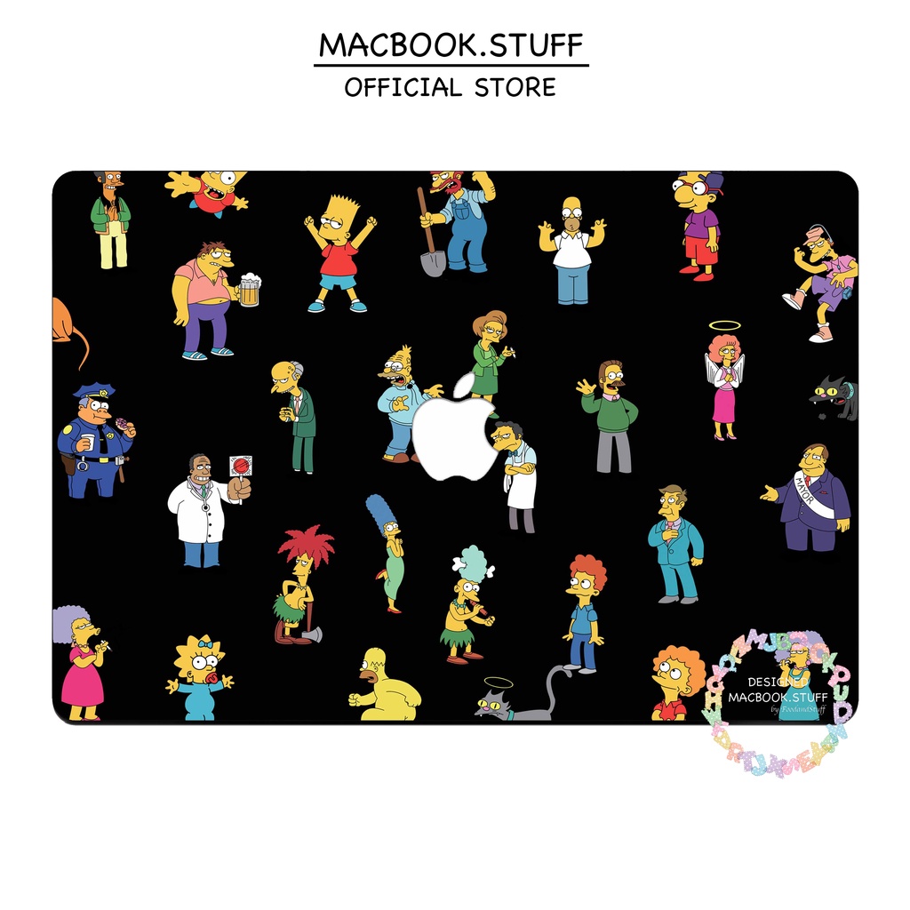 CUSTOM Case MACBOOK SIMPSON PEOPLE  DESIGN NEW AIR PRO RETINA 11 12 13 14 15 16 INCH NON /  WITH CD ROOM / TOUCHBAR / TOUCH ID / M1 2020 2021 2022