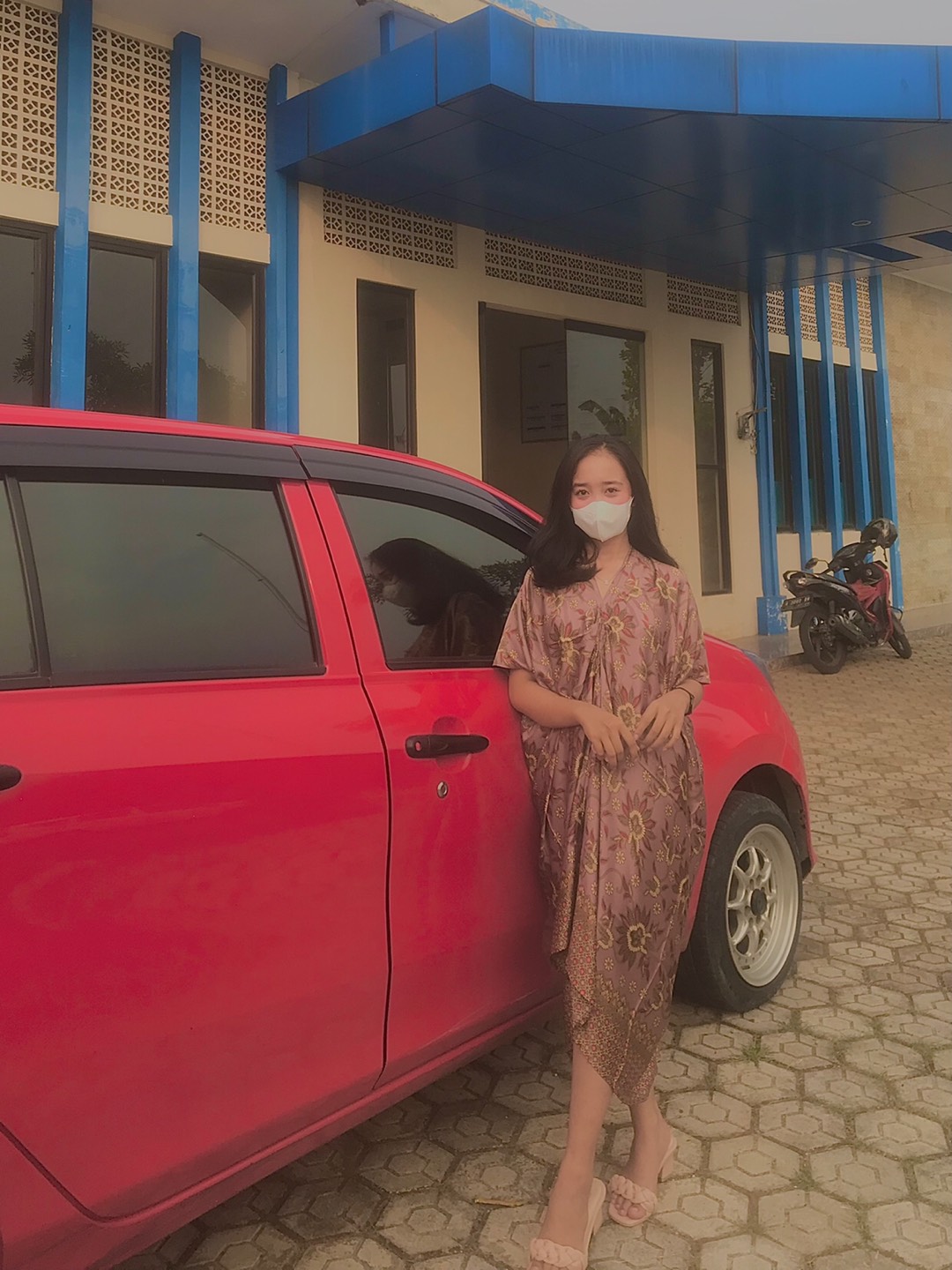 Vn992 - Dress Batik Kaftan Batik Kantor Wanita Kaftan Murah Lebaran Hari Raya