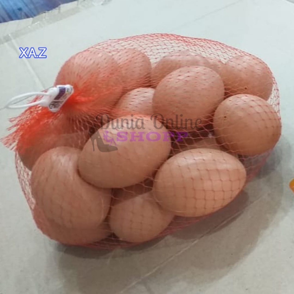 mainan TELUR telur telor JARING plastic menghias 24 plastik