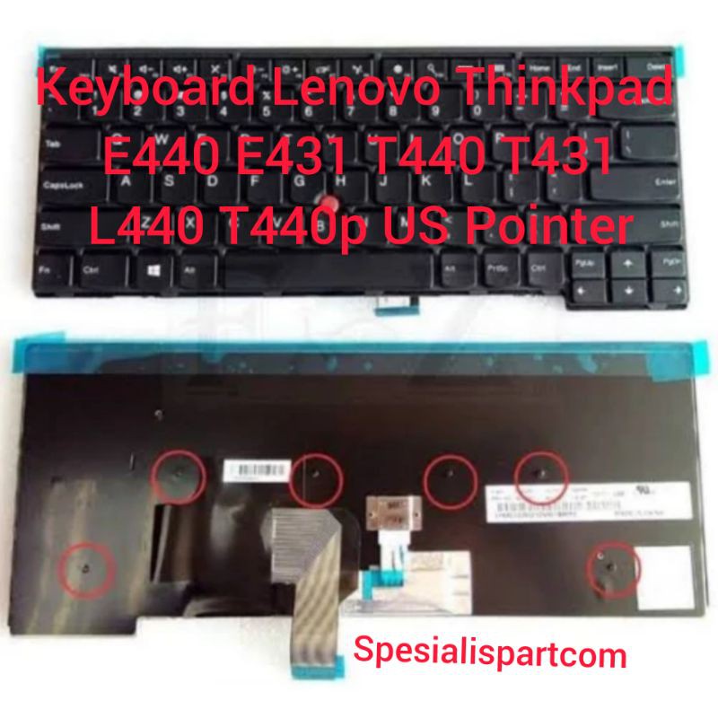 Keyboard Original Lenovo Thinkpad E440 E431 T440 T431 L440 T440p US Pointer