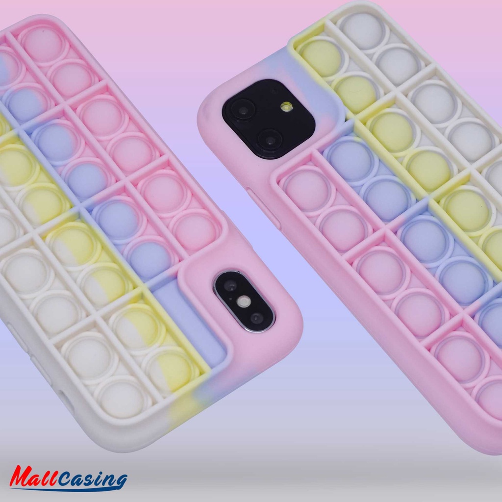 MallCasing - iPhone 7G+ | XR | XS | XS Max Soft Case Pop IT Rainbow